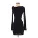 Wilfred Free Casual Dress - Mini: Black Solid Dresses - Women's Size X-Small