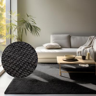 Teppich HANSE HOME "Jaipur Juteteppich, als Läufer und in Rund", schwarz, B:190cm H:10mm L:280cm, Jute, Teppiche, 100% Naturfaser, Nachhaltig, Wohnzimmer, Esszimmer, Schlafzimmer, GRS Image
