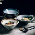 Filles à ramen domestique en céramique japonaise bol à soupe vaisselle créative vaisselle
