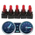 Ampoules de rechange pour intérieur de voiture 10 pièces T5 Led W3W indicateur Wedge pour coffre