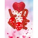 Ensemble de ballons en aluminium coeur d'amour rouge ballon en latex d'impression fiançailles
