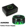 AURORA-Alimentation électrique pour machine à tatouer 2 écrans LCD 2 5 A câble mini RCA