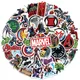 Autocollants de dessin animé Disney pour enfants Marvel The Avengers Smile Hero Skateboard