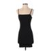 Forever 21 Casual Dress - Bodycon Square Sleeveless: Black Print Dresses - Women's Size Small