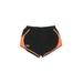 Under Armour Athletic Shorts: Orange Color Block Activewear - Women's Size Small