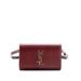 Saint Laurent Leather Belt Bag: Red Bags