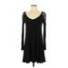 American Eagle Outfitters Casual Dress - A-Line: Black Print Dresses - Women's Size Small