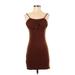 Kendall & Kylie Casual Dress - Mini: Brown Dresses - Women's Size X-Small