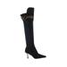 Stuart Weitzman Boots: Black Print Shoes - Women's Size 5 - Pointed Toe