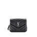 Saint Laurent Leather Crossbody Bag: Black Bags