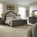 Lark Manor™ Arianni Uph Bed, Dresser & Mirror, Night Stand Upholstered in Brown | King | Wayfair 77D4B4257EF44530930B49A9775D1F29