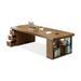 Lilac Garden Tools TB5203852552521LGT&Size Rectangle Writing Desk Wood in Brown/Green | 29.53 H x 62.99 W x 31.5 D in | Wayfair