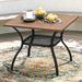 Winston Porter Olon Metal 4 - Person Dining Table Metal in Brown | 28.3 H x 37.8 W x 37.8 D in | Outdoor Dining | Wayfair