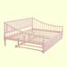 Red Barrel Studio® Eiliyah Full/Double Daybed w/ Trundle, Wood in Pink | Wayfair 269AD6DC7ACD44B0B7AFBAE9CE8C26F0