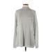 ELOQUII Turtleneck Sweater: Silver Print Tops - Women's Size 22 Plus
