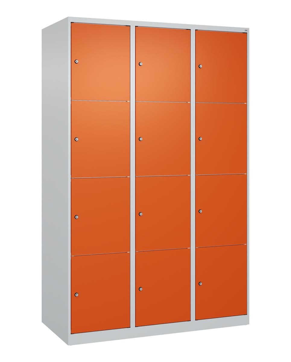 C+P Schließfachschrank Classic PLUS, 3 Abteile, 1850x1200x500mm, 7035/2004 Image
