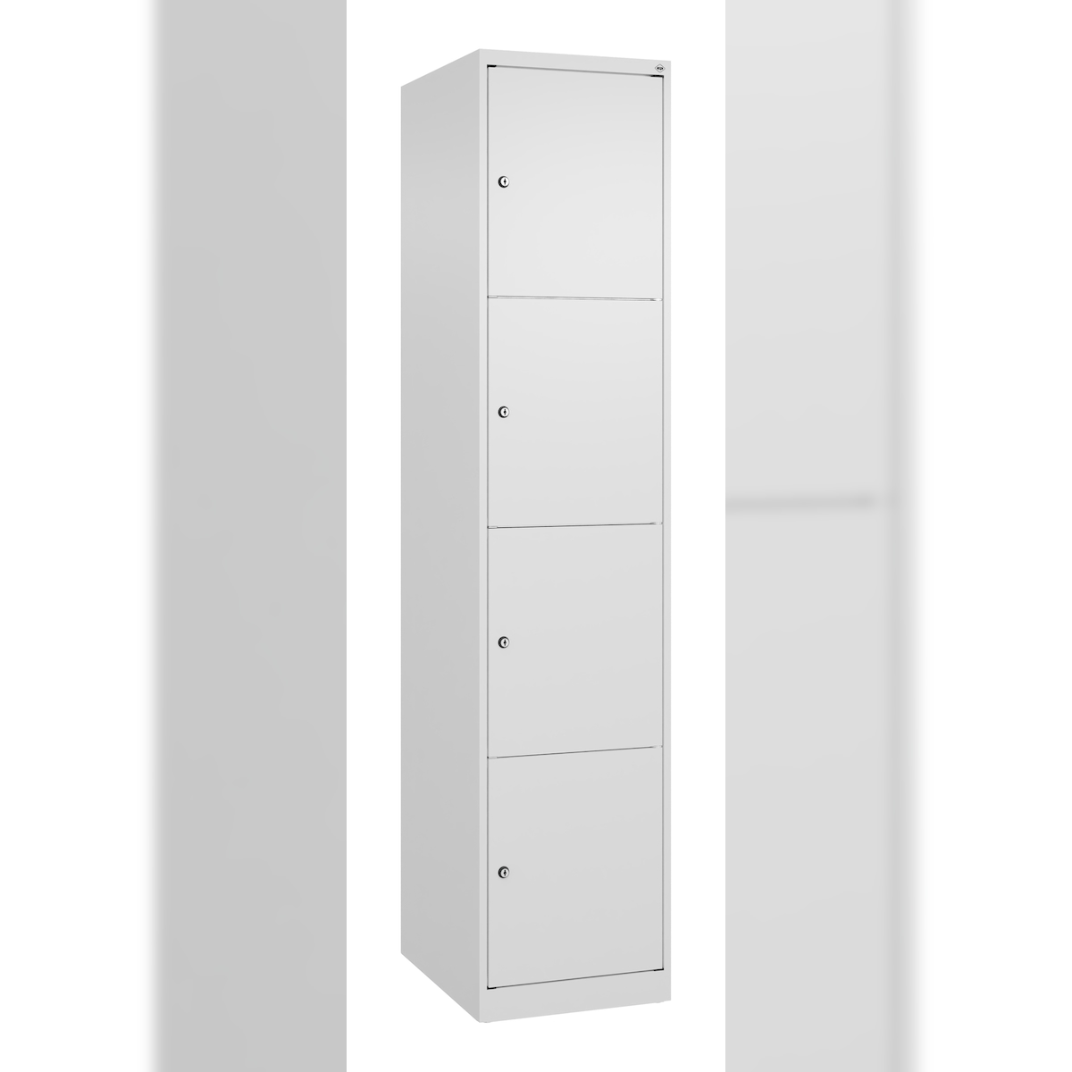 C+P Schließfachschrank Classic PLUS, 1 Abteil, 1850x400x500mm, 9016/9016 Image