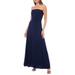 Scuba Strapless Evening Gown