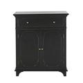 Buffet 2 portes 1 tiroir noir charbon