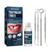 KUNyu 1 Set Teeth Gel Repair Denture Moldable Long Lasting Quick Melt Shape Freely Temperature Resistance Fixing Scatters Denture Solid Repair Kit Adhesive Glue for Adult