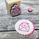 Love Hearts Envelope Rubber Stamp - Wedding Stamper - Wedding Gift - DIY Wedding Invites - Handmade Wedding - Post - Valentines Card