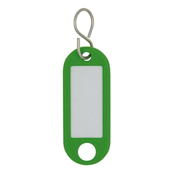 Wedo 10er-Pack Schlüsselanhänger mit S-Haken grün, 52x21 cm