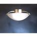 8405NI-Kichler Lighting-2 Light Semi-Flush Mount - With Contemporary Inspirations - 6 Inches Tall By 15 Inches Wide