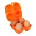 alextreme Portable 2 Grid Egg Storage Tray Box Carrier Folding Carton Holder for Outdoor Camping Picnic Bbq Outdoor Camping