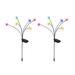 2 Sets of Solar Stake Light Garden Solar Powered Lamp Yard Lawn Stake Lamp Solar Light(6 Bulbs)