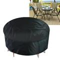 Patio Furniture Covers 73 x 43 Waterproof Round Patio Table And Chair Set Cover Round Table Covers for Outdoor Furniture