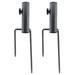 Patio Umbrella Steel Anchor 2pcs Heavy Duty Beach Umbrella Stand with 2 Forks for Lawn Patio Outdoor Garden Beach Fishing