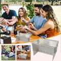 TOFOTL Outdoor Camping Stainless Steel Home Camping Portable Grill Kit Mini Grill Enrich Tiny Home