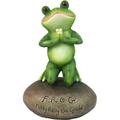 Praying Frog Outdoor Garden Statue | Religious Novelties Outdoor Frog Statues | Garden Meditation And Garden Frogs Decor | Inspirational Figurines - 6.5