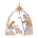 GERsome Easter Nativity Scene Decorations 7.87x9.84In Lighted Outdoor Nativity Scene Easter Holy Family Yard Decoration Indoor or Outdoor Garden Yard Lawn Holiday Party Decor