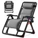 NAIZEA Zero Gravity Chair Adjustable Lawn Recliner Folding Lounge Recliners with Headrest and Cup Holder