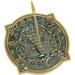 Verdigris Brass Happiness Sundial For Outdoors Garden Backyard And Home Decor