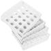 Stackable Egg Box Stackable Egg Storage Box 30 Grids Egg Container Plastic Egg Tray for Home Kitchen (White 4-layer)