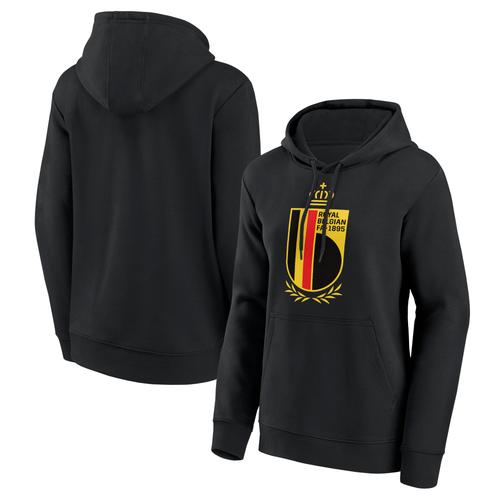 Belgien FA Primary Logo Grafik Hoodie - Schwarz - Damen