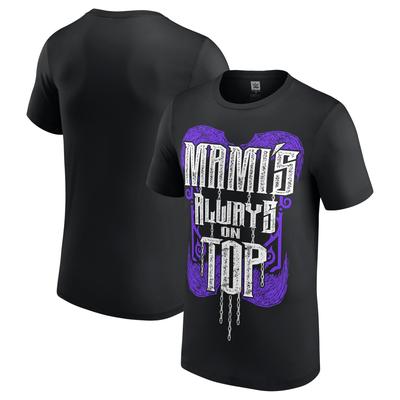 WWE Rhea Ripley Mami's Always On Top Text T-Shirt - Schwarz - Herren Image