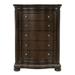 Beddington Collection Chest with Dark Cherry Finish and Metal Knob Hardware