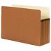 ZQRPCA 100% Recycled File Pocket Straight-Cut Tab 5-1/4 Expansion Legal Size Redrope 10 per Box (74206)