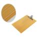 6 Pcs Accessories for Desk Metal Clip Board Clip Clipboards Plate Clamp Wooden Bamboo Office