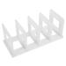 Divider Bookends Metal Wire File Organizer Shelves Shelf Plastic Bookstand Binder White