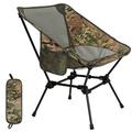 HEQUSIGNS Lightweight Backpack Camping Chair Compact Backpacking Chair Folding Camping Chair with Side Pockets Portable Camping Chair Heavy Duty for Hiking Camping Fishing(Camouflage)