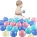 Soft Plastic Ball Pit Balls - 100Pcs Plastic Toy Balls for Kids - Ideal Baby Toddler Ball Pit Ball Pit Play Tent Baby Pool Water Toys - BPA&Phthalate Free Non-Toxic
