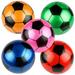 NICEXMAS 5 Pcs Inflatable Soccer Balls Kids Football Toys Party Favors Supplies Decorations Set 9 Inch (Random Color)