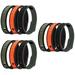 9 Pcs Elastic Silicone Bracelet Stylish Wristband Hand Decor for Sports Lovers Running Bracelet