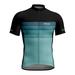 Reduce! Plus Size MIARHB men s Short Sleeve Cycling Jersey 3D Printing Elastic Tight Top Cyan L