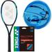 Yonex EZONE 98 305G Sky Blue Tennis Racquet 4 3/8 Grip Strung w Blue PolyTour Spin 125 for Additional Spin & a Solid Feel