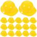 30 Pcs Mini Construction Hat Hard Kids Clothes Safety Helmets Bottle Cap Decoraciones Halloween Decoration Plastic Child